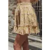Boho Yellow Mini Skirt with frils sold by Boho Mood
