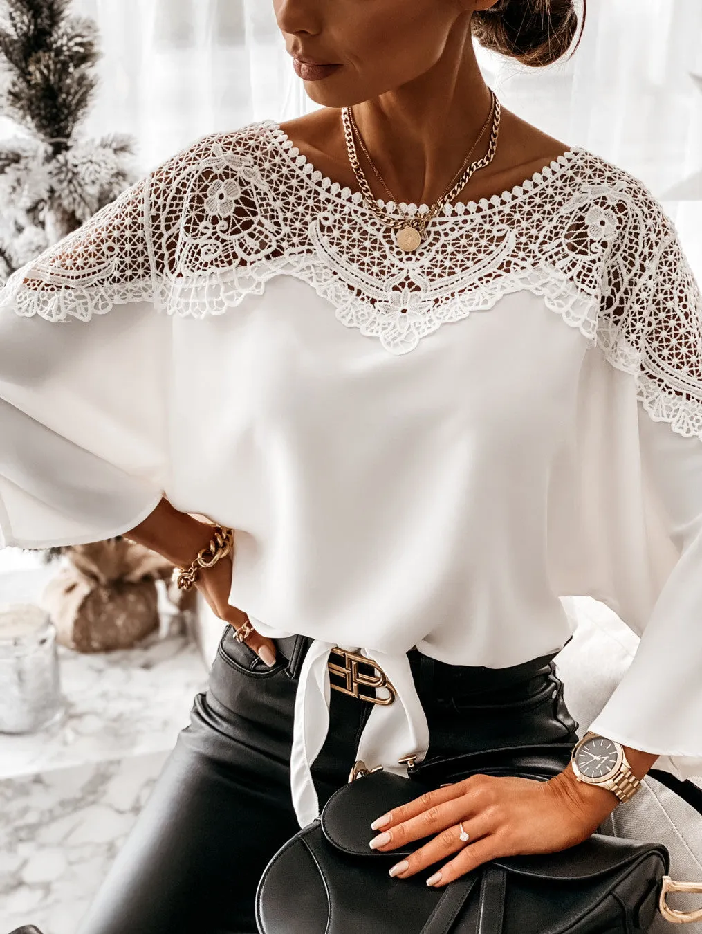 Blouse Boho White Fluid sold by Boho Mood