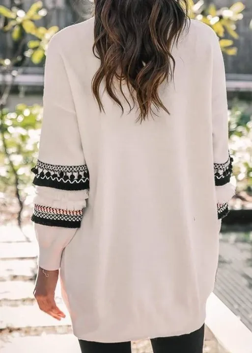 Boho Cardigan Mid-length Stylish pompom pattern sold by Boho Mood product image thumbnail 5