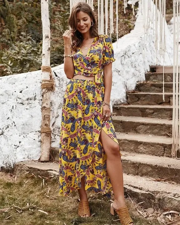 Boho Hippie Chic Maxi Dress sold by Boho Mood