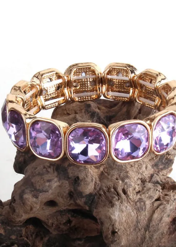 Gold Crystal Bracelet sold by Boho Mood