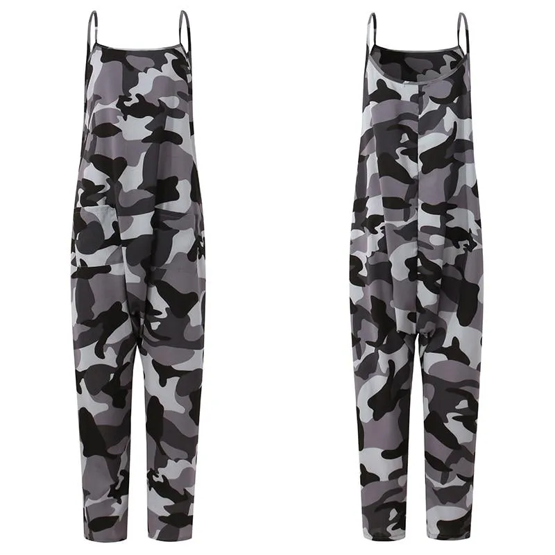 Boho Romper Camo Chic Drop-Crotch Jumpsuit sold by Boho Mood product image thumbnail 4