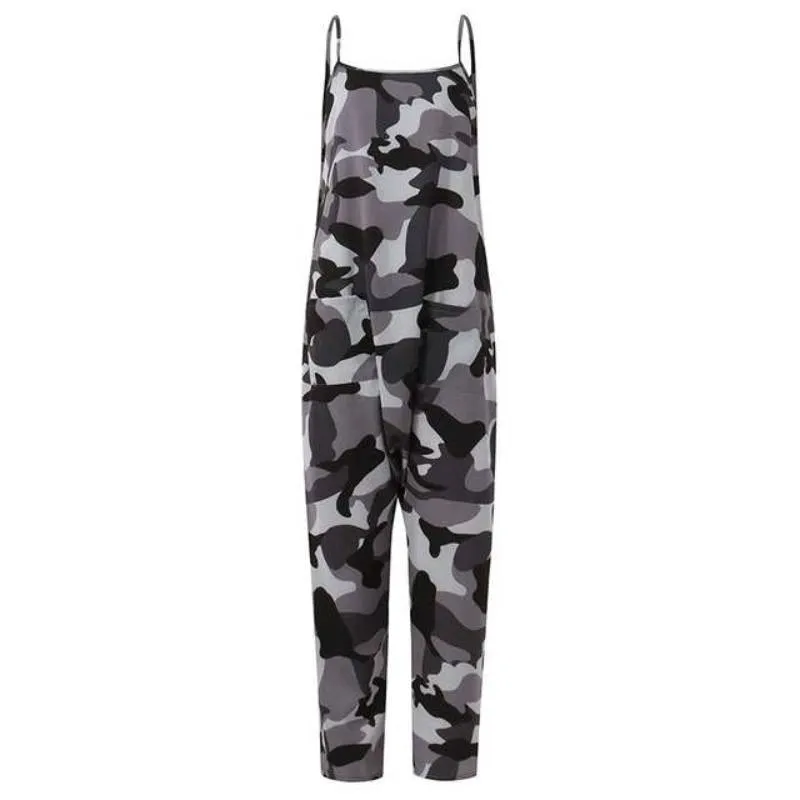 Boho Romper Camo Chic Drop-Crotch Jumpsuit sold by Boho Mood product image thumbnail 3