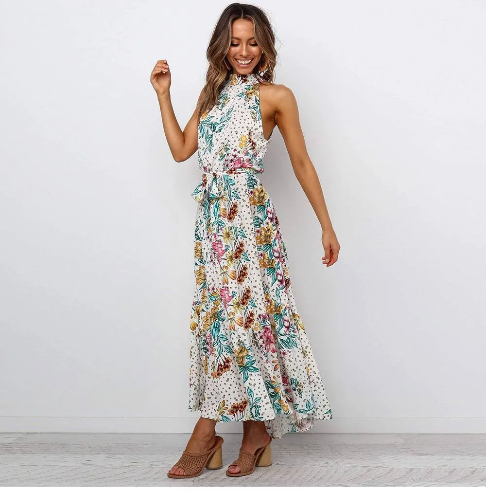 Floral Long Boho Dress sold by Boho Mood
