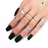 Silver Boho Rings Set sold by Boho Mood