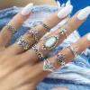 Silver Boho Rings Set sold by Boho Mood