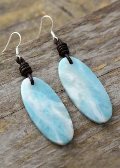 Boho Earrings - Blue Stone sold by Boho Mood