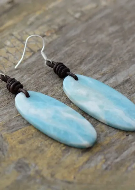 Boho Earrings - Blue Stone sold by Boho Mood product image thumbnail 2