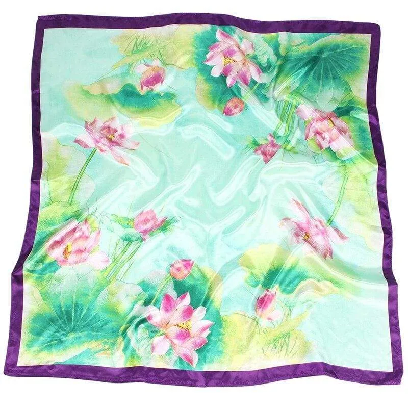 Retro Boho light green Scarf floral pattern sold by Boho Mood product image thumbnail 2