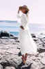 Long Bohemian / Hippie White Dress sold by Boho Mood