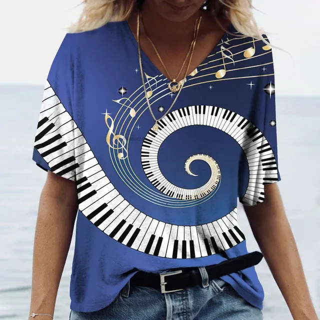 Boho Music Lover T-shirt sold by Boho Mood product image thumbnail 2