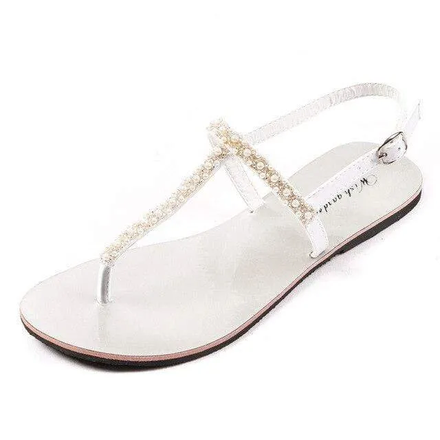Boho Beaded Sandals White sold by Boho Mood product image thumbnail 2
