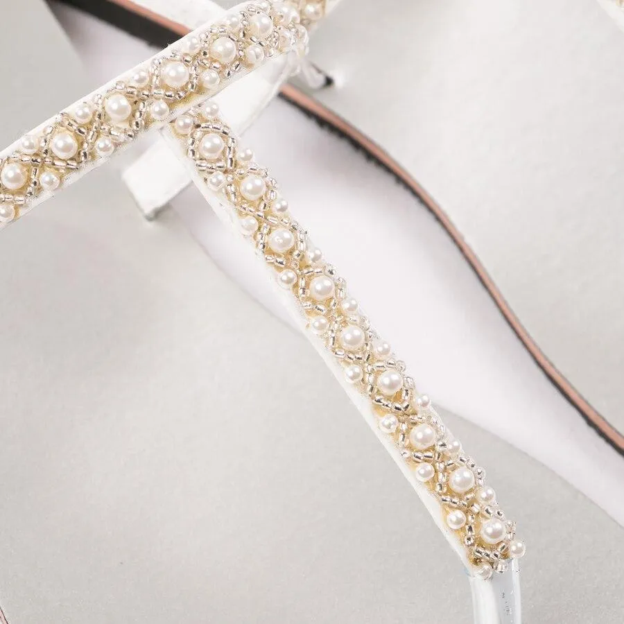 Boho Beaded Sandals White sold by Boho Mood product image thumbnail 4