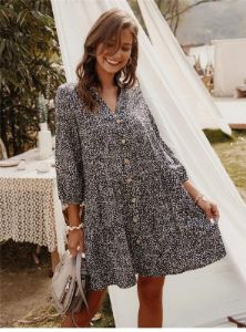 Bohemian Cool Mini Black Dress sold by Boho Mood