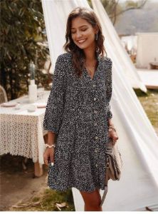 Bohemian Cool Mini Black Dress sold by Boho Mood