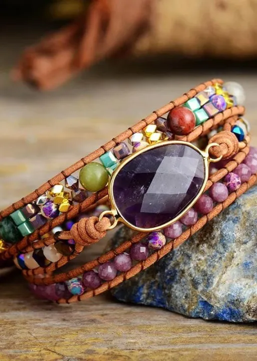 Woman Boho Stacked Bracelets sold by Boho Mood product image thumbnail 4