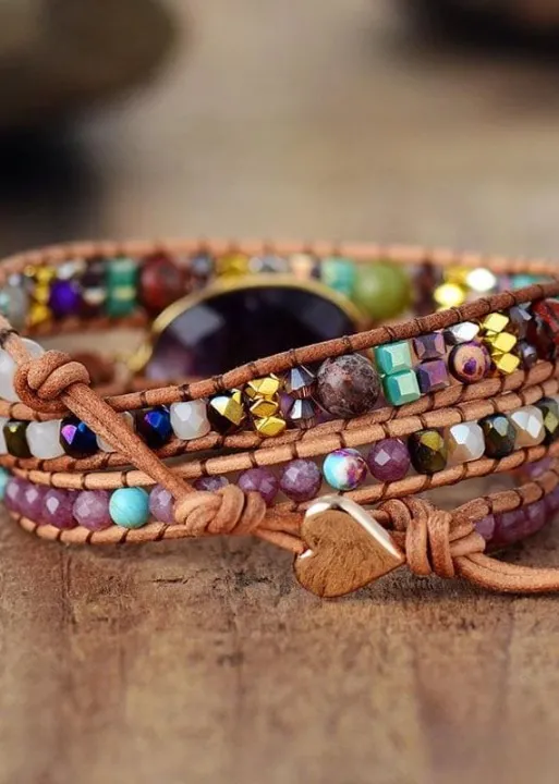 Woman Boho Stacked Bracelets sold by Boho Mood product image thumbnail 3