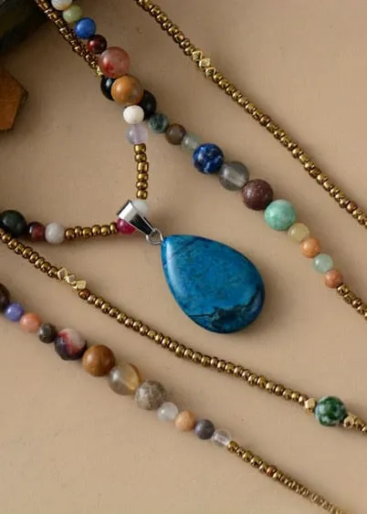 Boho Necklace Teardop Pendant sold by Boho Mood product image thumbnail 4