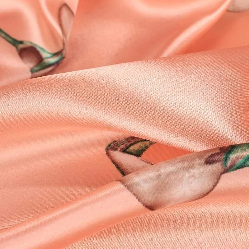 Orange Satin Boho Scarf sold by Boho Mood product image thumbnail 2