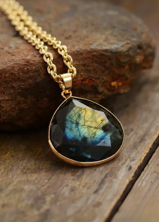 Boho Pendant Necklace Metal Chain sold by Boho Mood