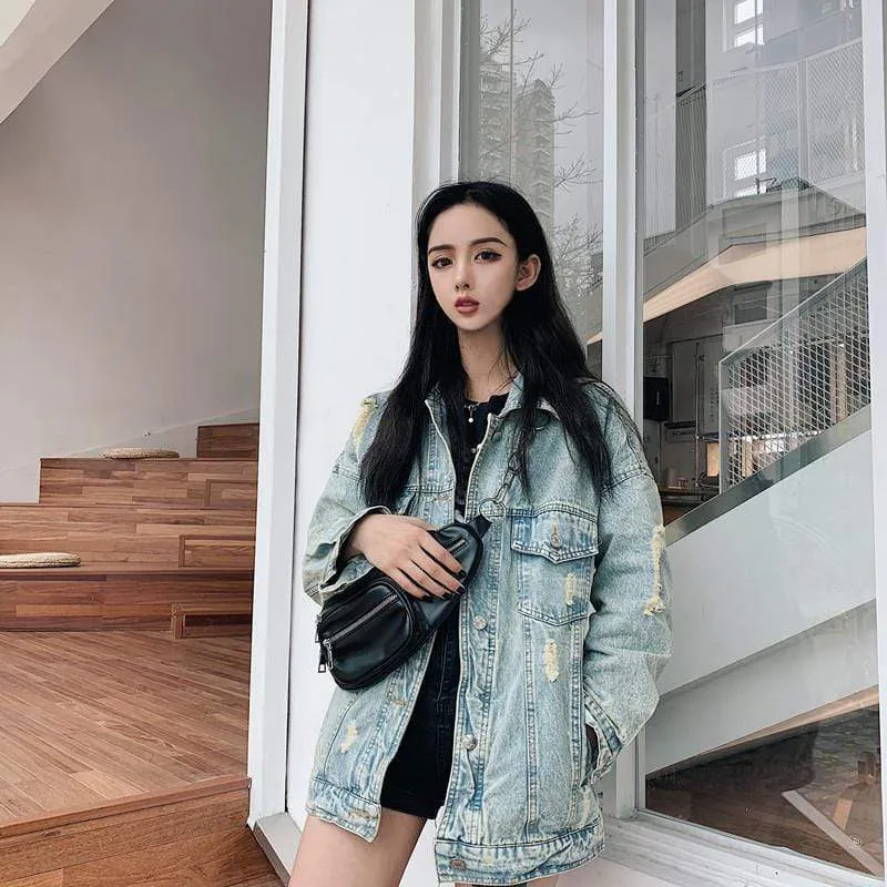 Boho Denim Jacket with a Cartoon Style Print sold by Boho Mood product image thumbnail 3