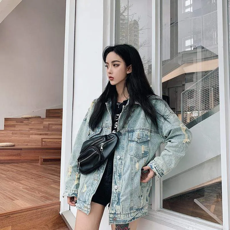 Boho Denim Jacket with a Cartoon Style Print sold by Boho Mood product image thumbnail 2