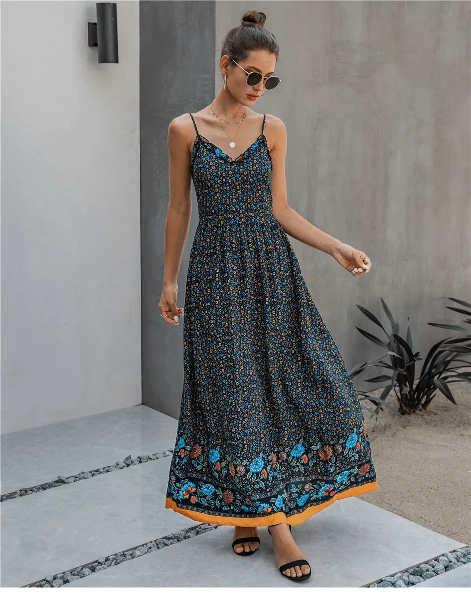 Boho Flowy Maxi Dress sold by Boho Mood product image thumbnail 3