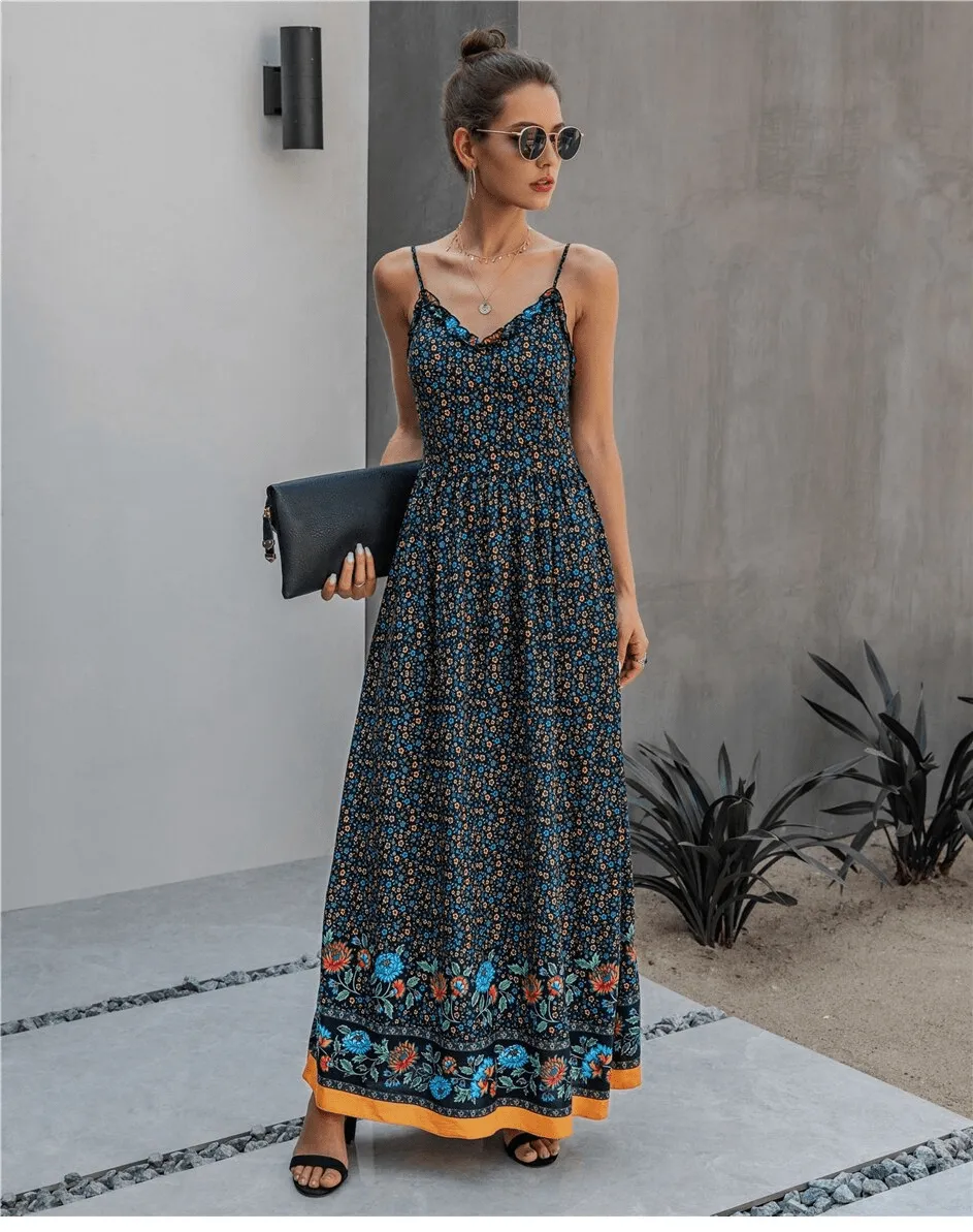 Boho Flowy Maxi Dress sold by Boho Mood product image thumbnail 4