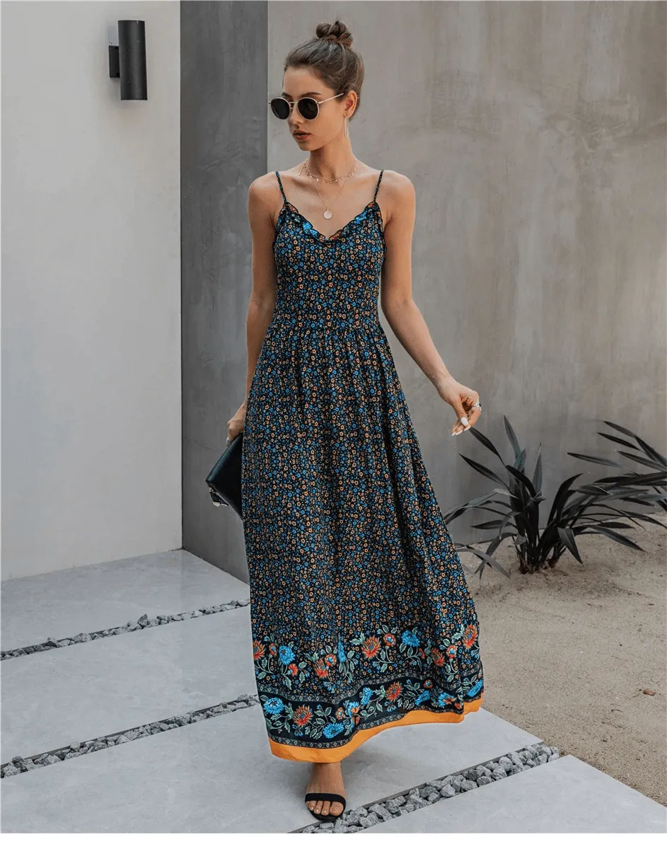 Boho Flowy Maxi Dress sold by Boho Mood product image thumbnail 5