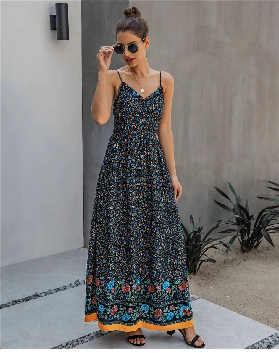 Boho Flowy Maxi Dress sold by Boho Mood