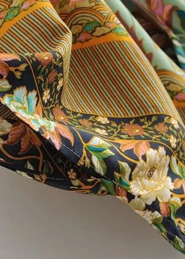 Pretty Long Boho Kimono Colorful Floral sold by Boho Mood product image thumbnail 4