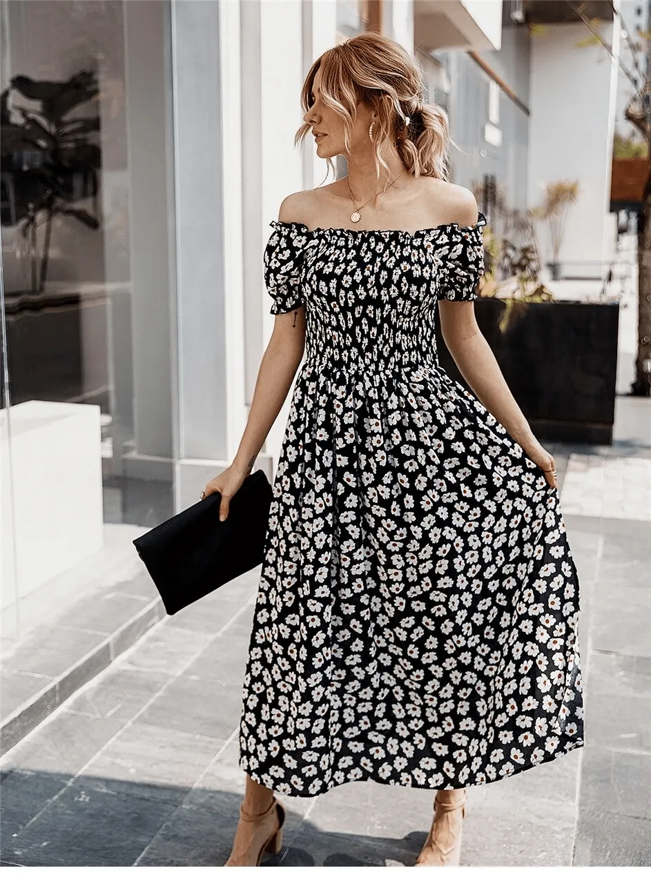 Hippie Bohemian Floral Midi Dress sold by Boho Mood product image thumbnail 5