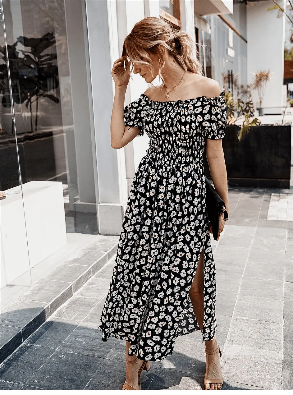 Hippie Bohemian Floral Midi Dress sold by Boho Mood product image thumbnail 4