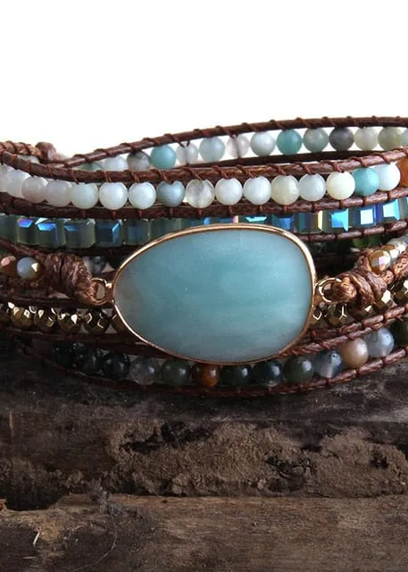 Boho Bracelet - Crystal and Natural Stones sold by Boho Mood product image thumbnail 4