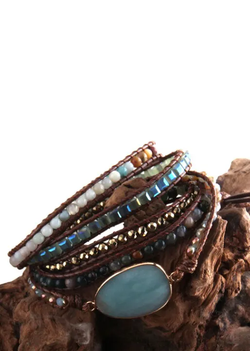 Boho Bracelet - Crystal and Natural Stones sold by Boho Mood product image thumbnail 2