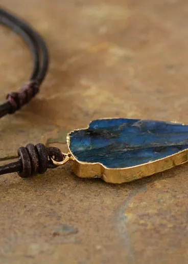 Long Boho Necklace - Jasper Arrowhead Pendant sold by Boho Mood product image thumbnail 4