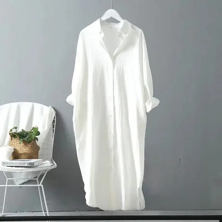 White Shirt Dress sold by Boho Mood product image thumbnail 5