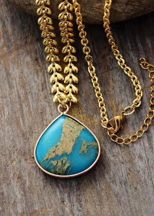 Elegant Boho Necklace Gold Chain sold by Boho Mood product image thumbnail 3