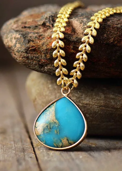 Elegant Boho Necklace Gold Chain sold by Boho Mood