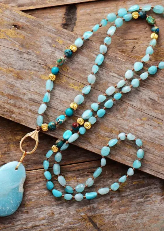 Boho Bead Necklace sold by Boho Mood
