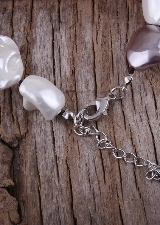 Long Boho Pearl Necklaces sold by Boho Mood product image thumbnail 3