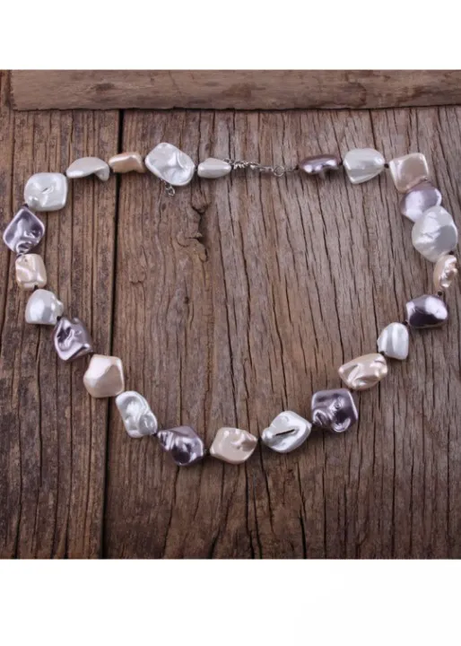 Long Boho Pearl Necklaces sold by Boho Mood product image thumbnail 2