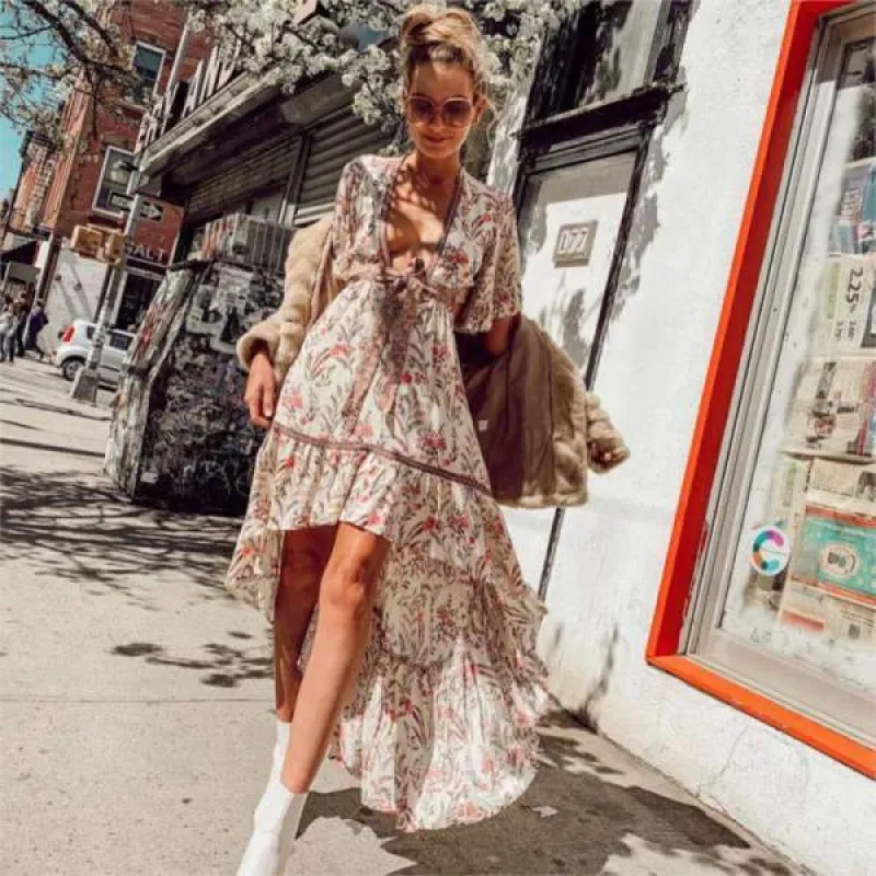 Short Front Long Back Boho Dress sold by Boho Mood