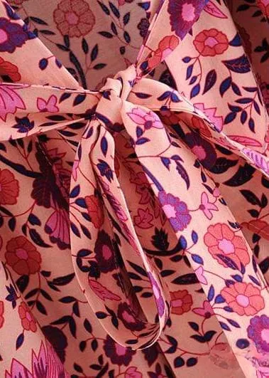 Pretty Boho Kimono Pink floral sold by Boho Mood product image thumbnail 5