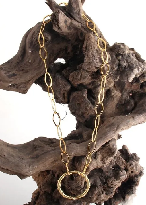 Gold Boho Necklace with Pendant sold by Boho Mood product image thumbnail 4