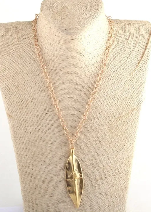Gold Boho Necklace with Pendant sold by Boho Mood product image thumbnail 2