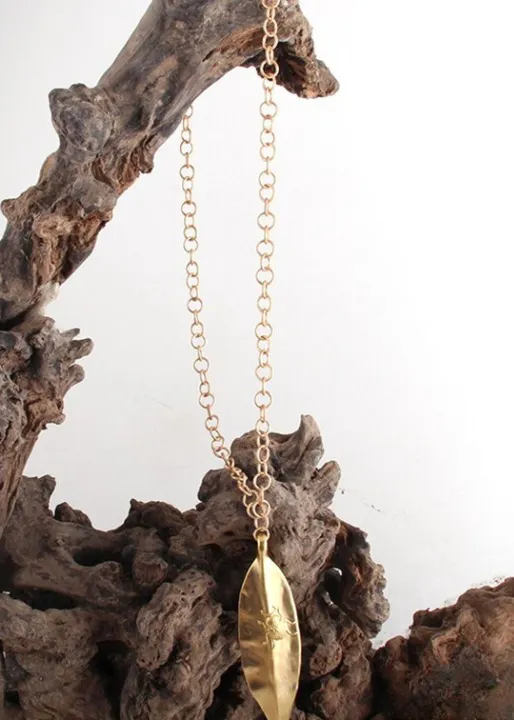Gold Boho Necklace with Pendant sold by Boho Mood product image thumbnail 3