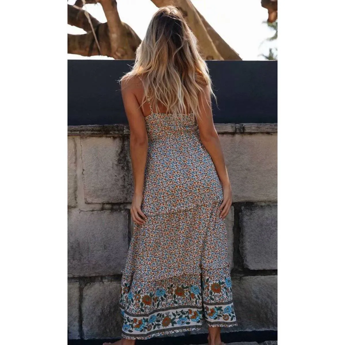 Floral Boho Maxi Dress sold by Boho Mood product image thumbnail 3