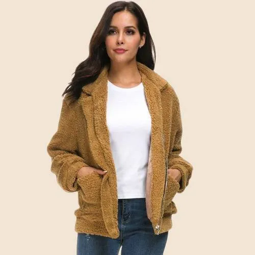 Boho Fleece Camel Jacket sold by Boho Mood product image thumbnail 3
