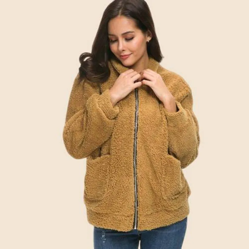 Boho Fleece Camel Jacket sold by Boho Mood